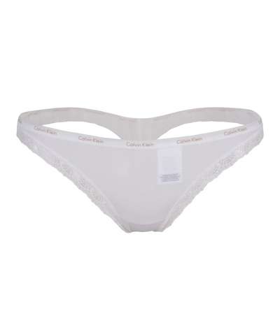 Bottoms Up Thong White – Vita Stringtrosor från Calvin Klein