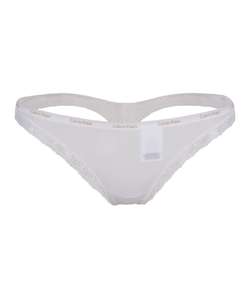 Bottoms Up Thong White