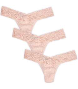 3-pack Low Rise Thong Vanilla