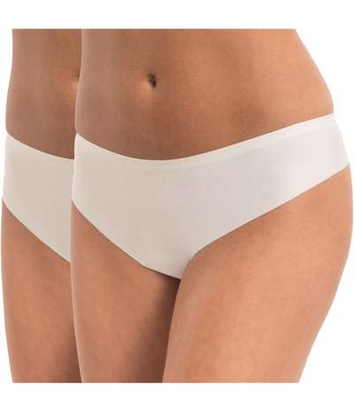 2-pack MAGIC Dream Invisibles Thong White – Vita Stringtrosor från Magic