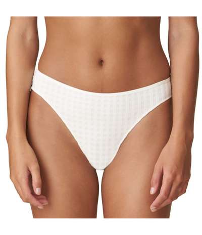 Avero Thongs Ivory – Vita Stringtrosor från Marie Jo