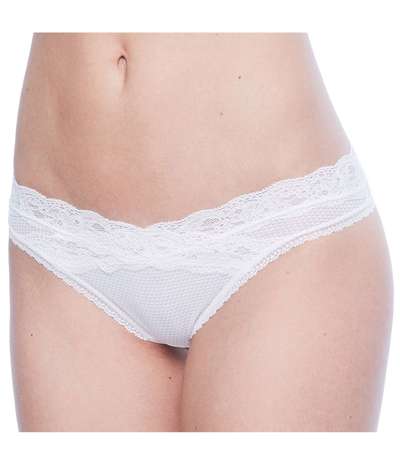 Brooklyn Tanga White – Vita Stringtrosor från Passionata