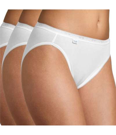 3-pack Basic Tai White – Vita taitrosor från Sloggi