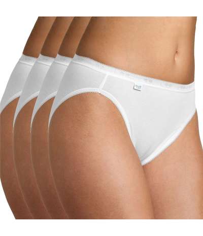 4-pack Basic Plus Tai White – Vita taitrosor från Sloggi