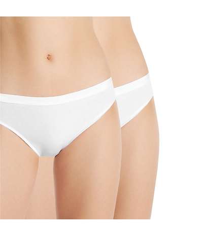 2-pack Coton Stretch Plus Midi White – Vita Trosor från DIM