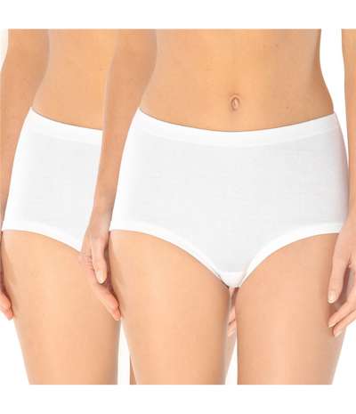 2-pack Original Classics Fine Rib Waist Panties White – Vita Trosor från Schiesser