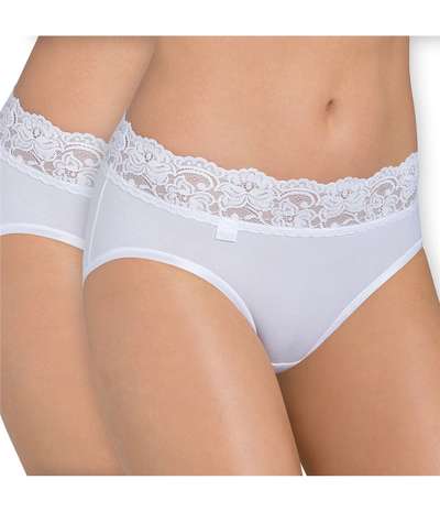 2-pack Romance Midi White – Vita Trosor från Sloggi